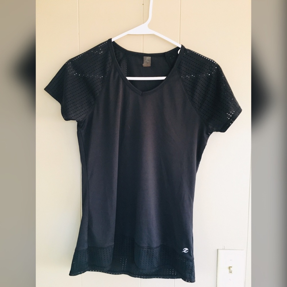 Mesh Workout Tee with Sweat Wicking Material
